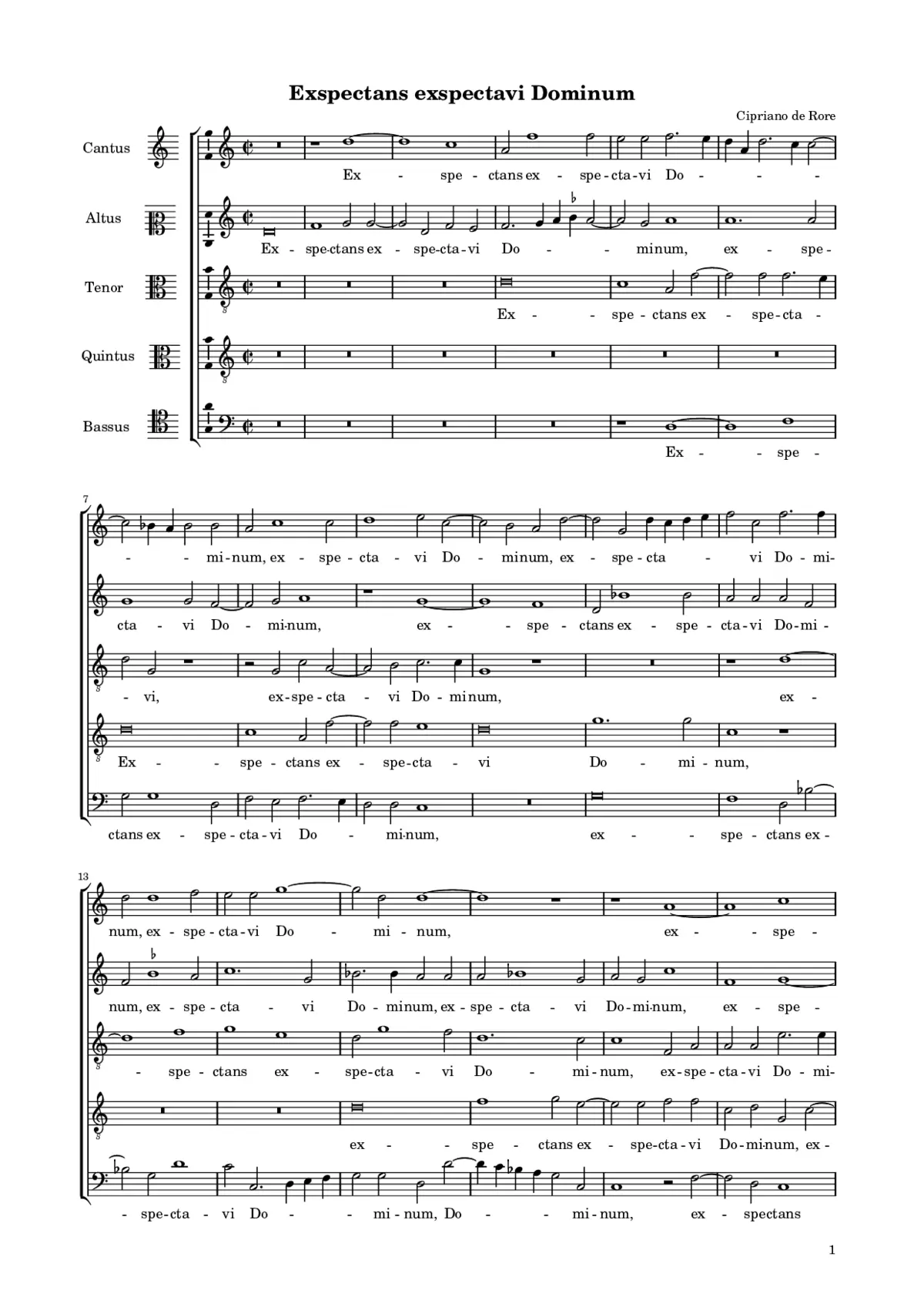Exspectans exspectavi Dominum - Page 1