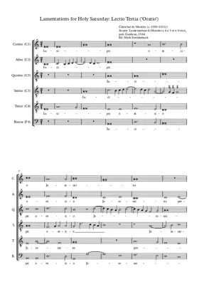 Lamentations for Holy Saturday, Lesson 3