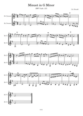 Minuet in G minor BWV Anh.115