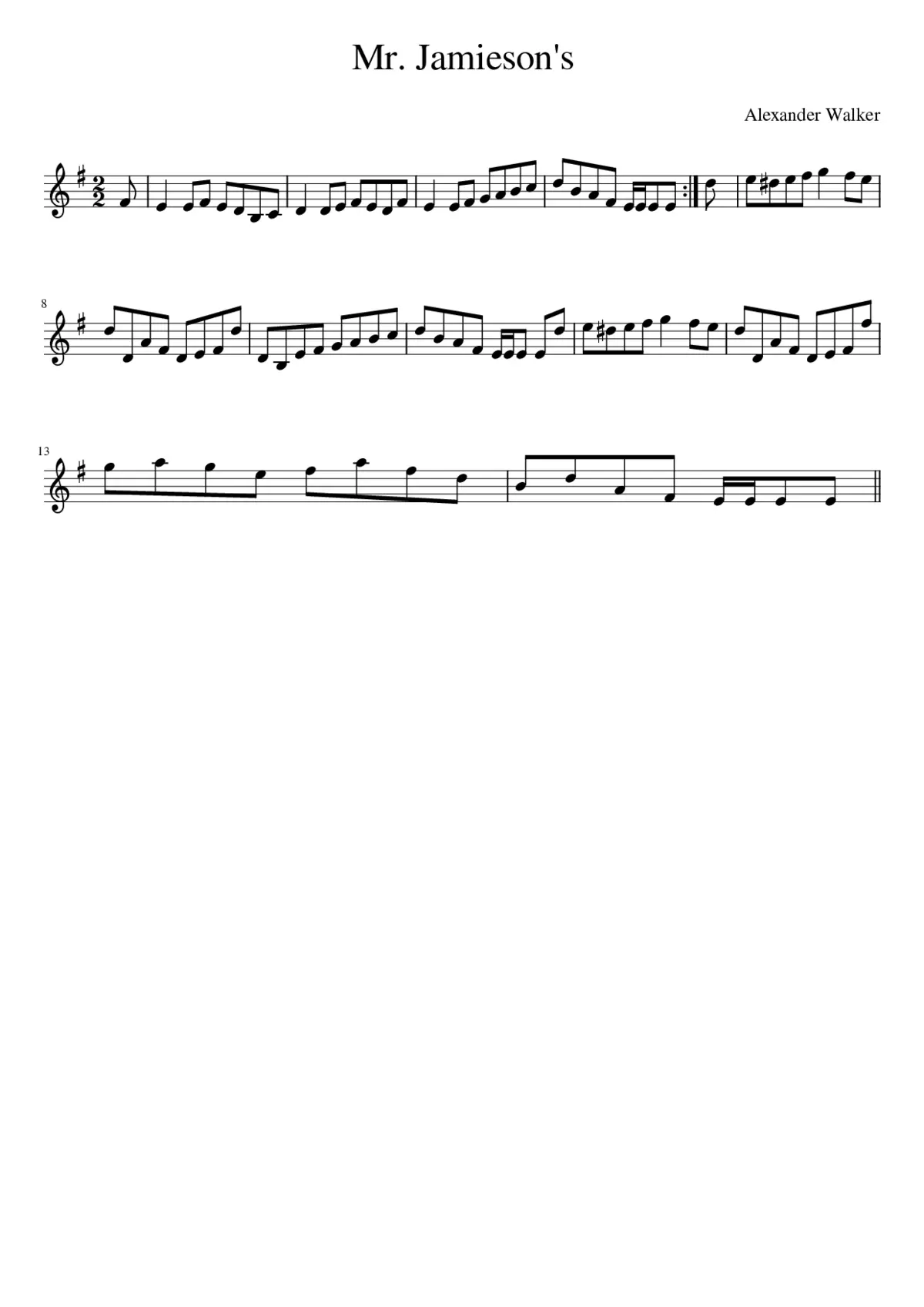 Mr. Jamieson's - Page 1