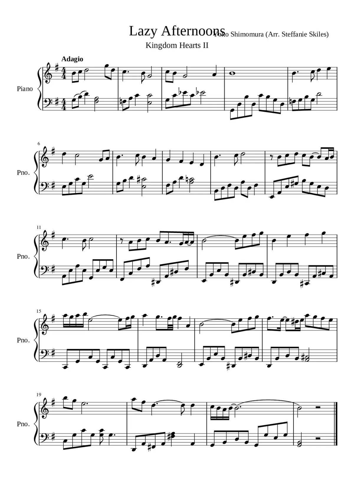 kingdom hearts 2 - lazy afternoons - Page 1