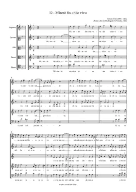 Mirerò fin ch'io vivo