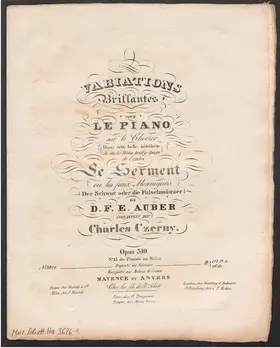 Variations brillantes sur le chœur de 'Le serment', Op.310