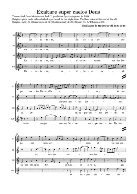 Exaltare super caelos Deus