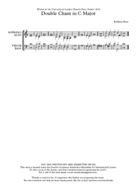 Double Chant in C Major