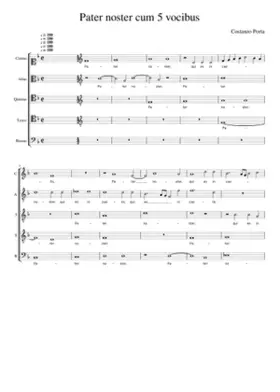 Pater noster cum 5 vocibus