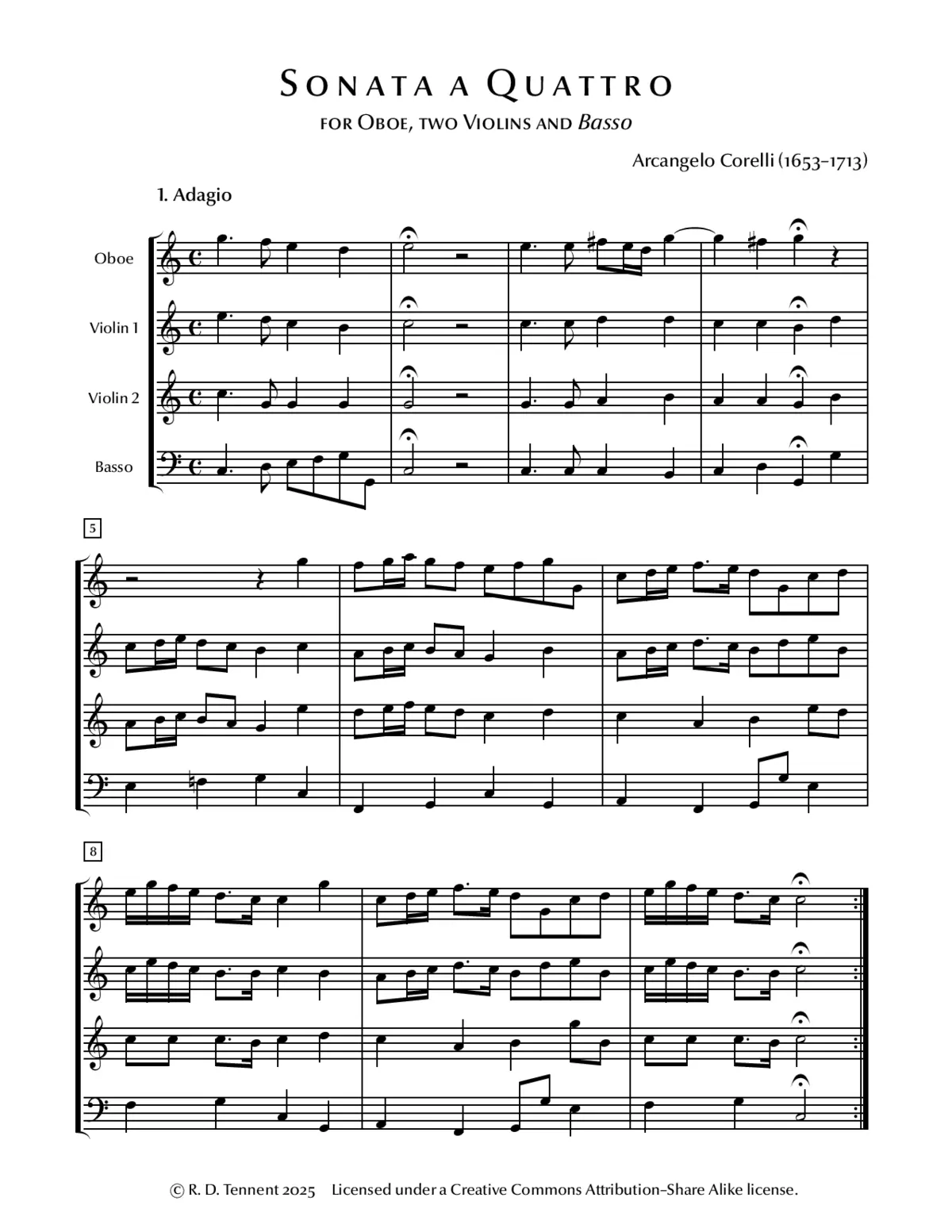 Sonata a Quattro - Page 1