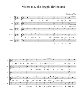 Misera me, che deggio far lontana