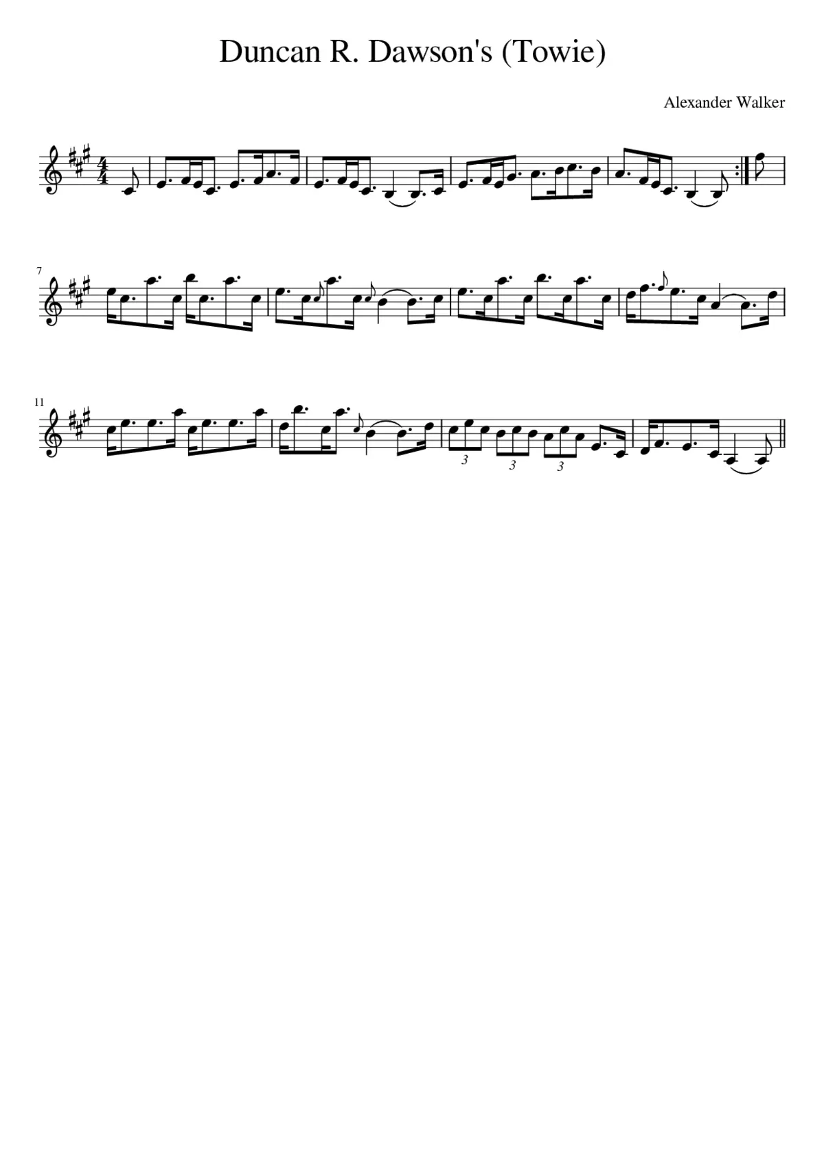 Duncan R. Dawson's (Towie) - Page 1