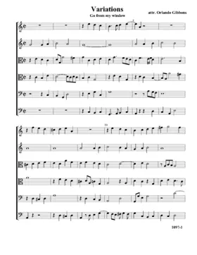 Variations on 'Go from My Window' for 6 Viols