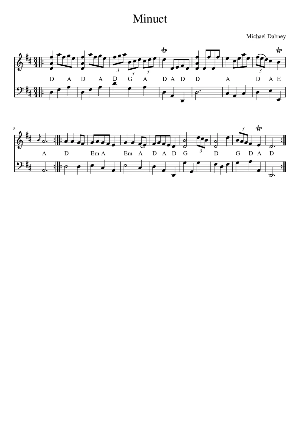 Minuet - Page 1