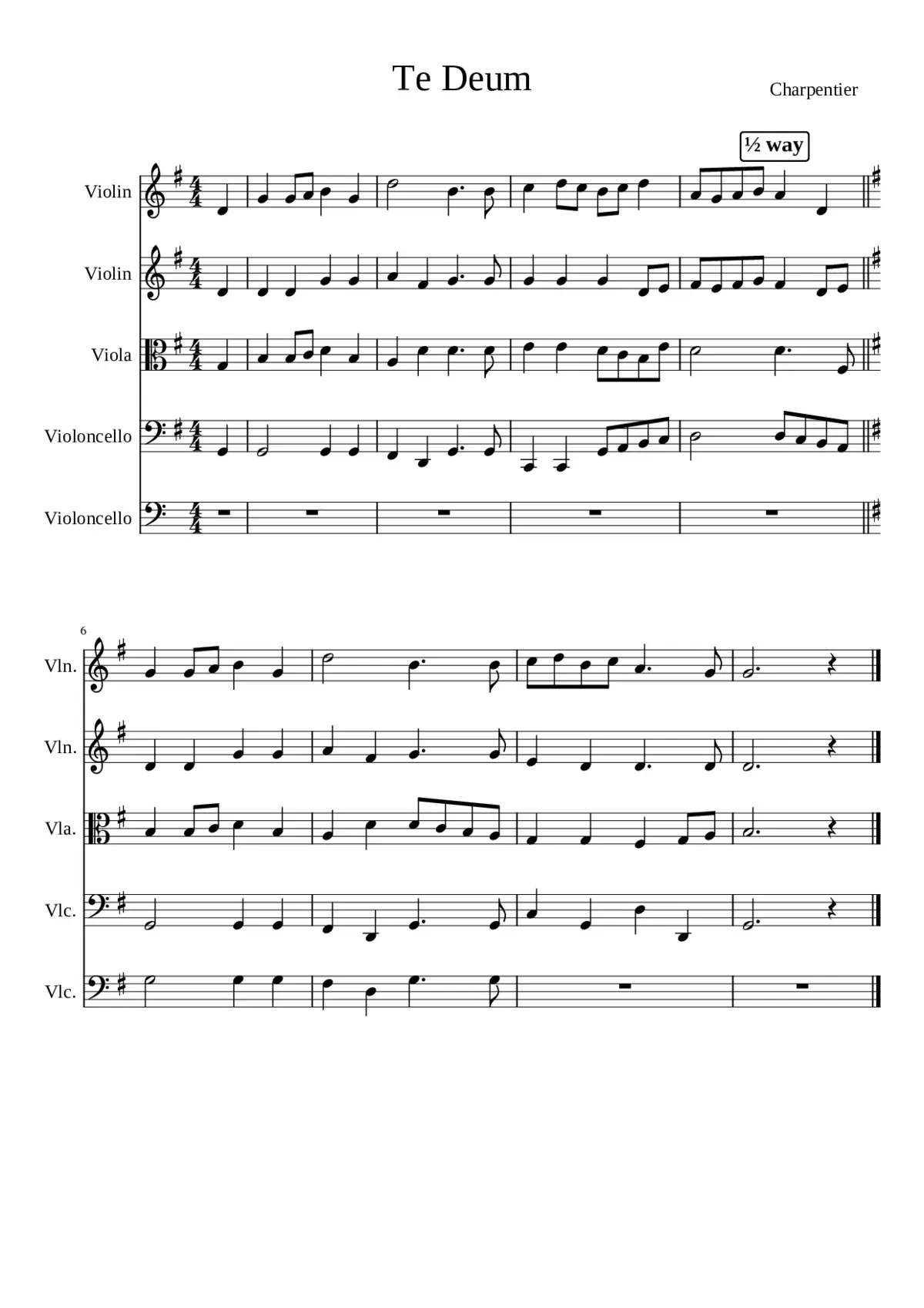 Te Deum H.146 - Page 1