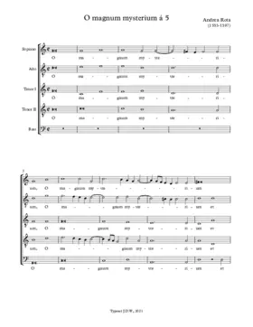 O magnum mysterium a 5