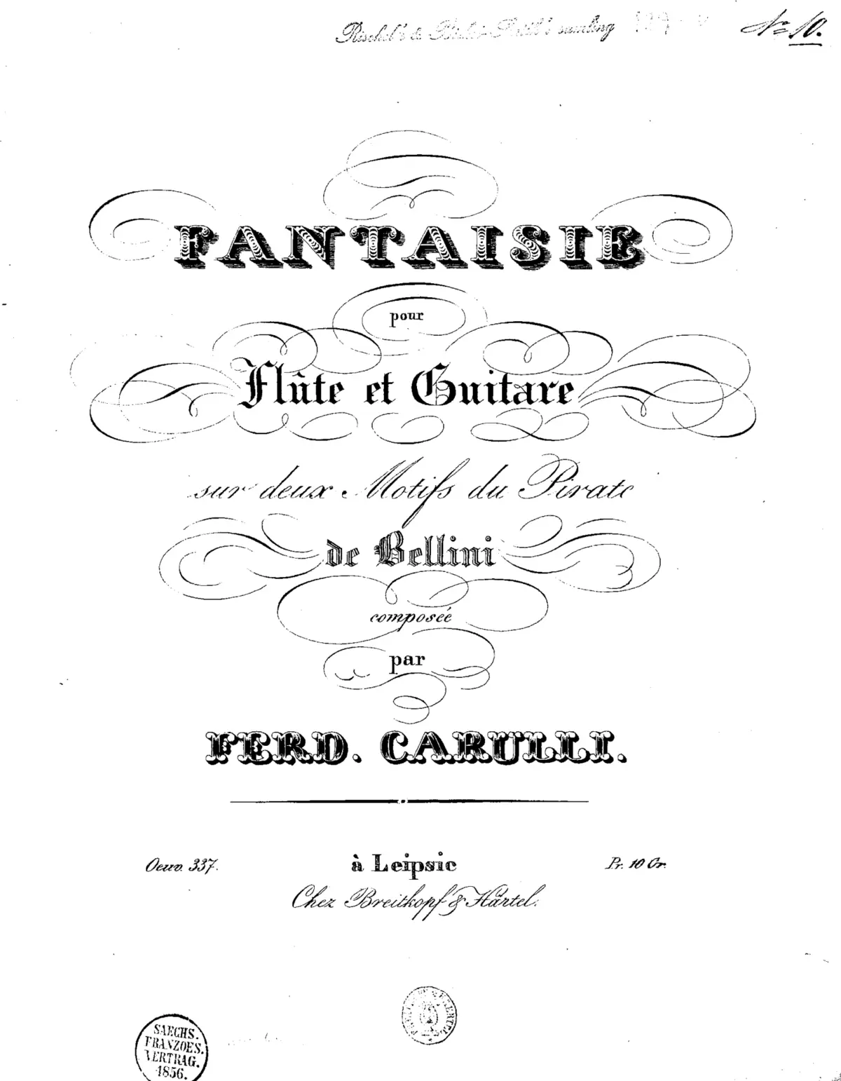 Fantasie pour Flûte et Guitare - Page 1