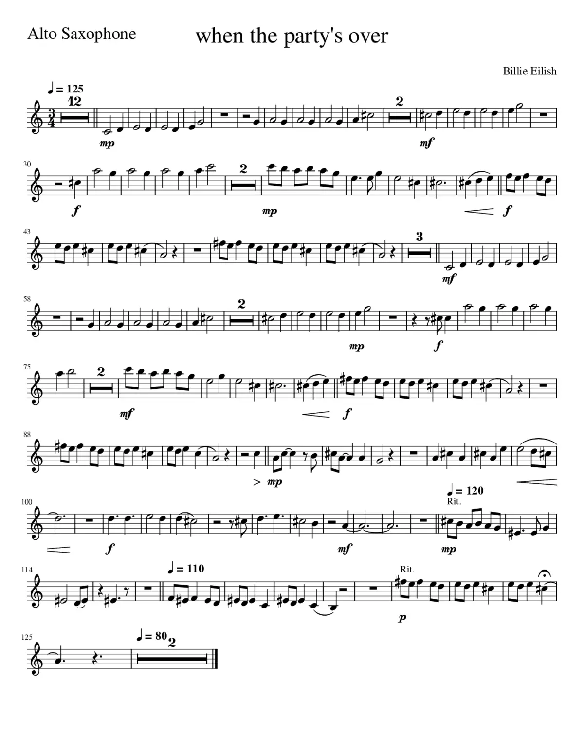 when the party's over - Page 1