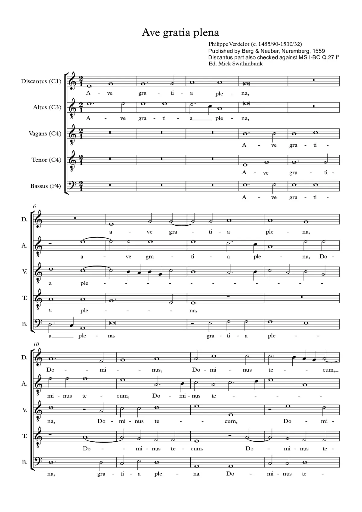 Ave gratia plena - Page 1