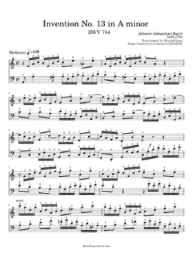 Invention in A minor BWV 784