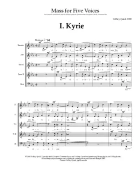 Mass for Five Voices