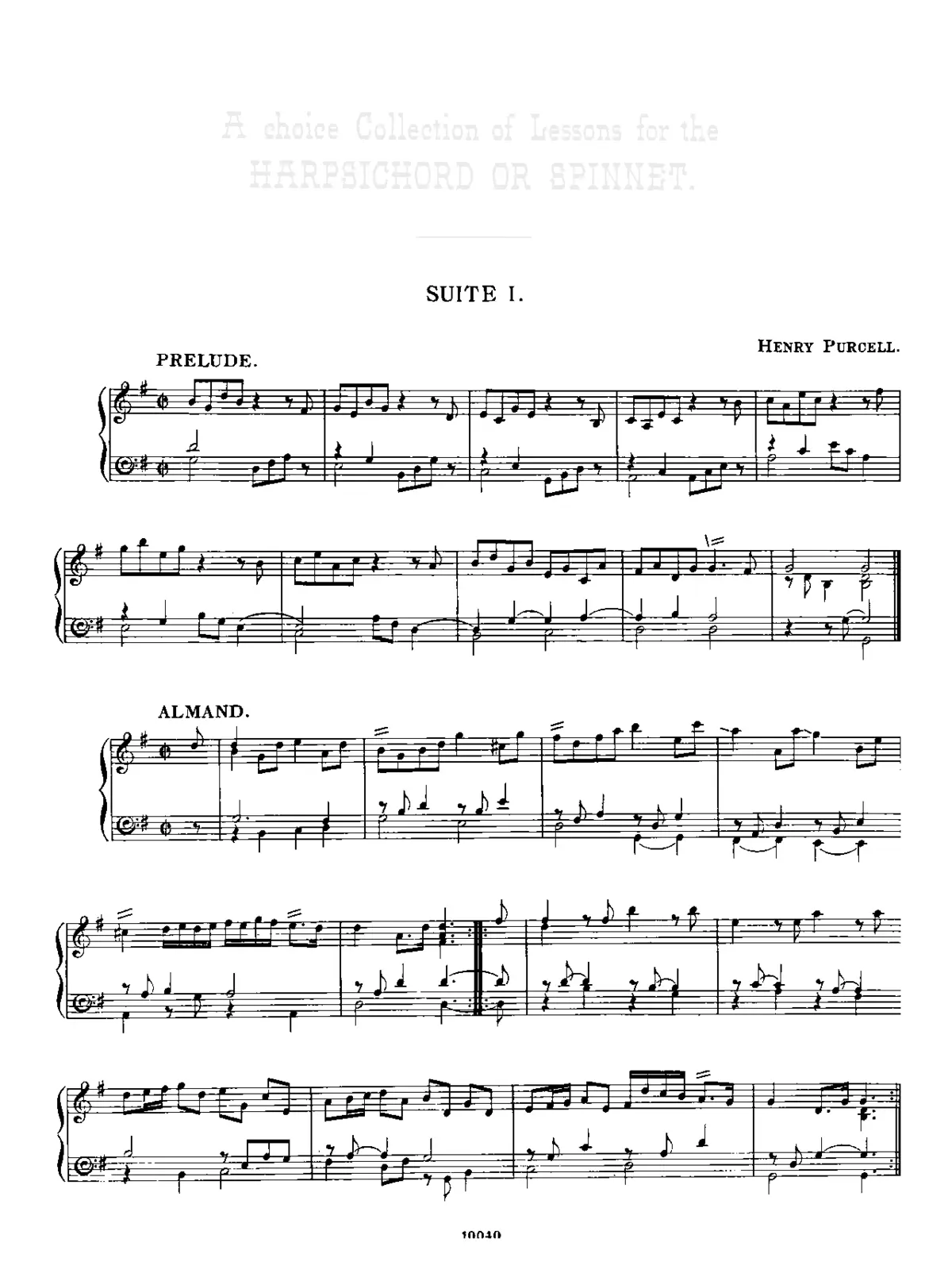 Suite in G major - Page 1