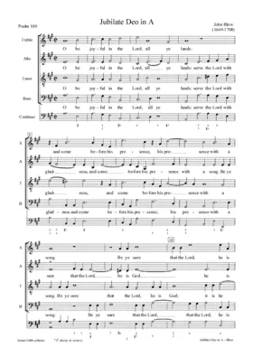 Jubilate Deo in A