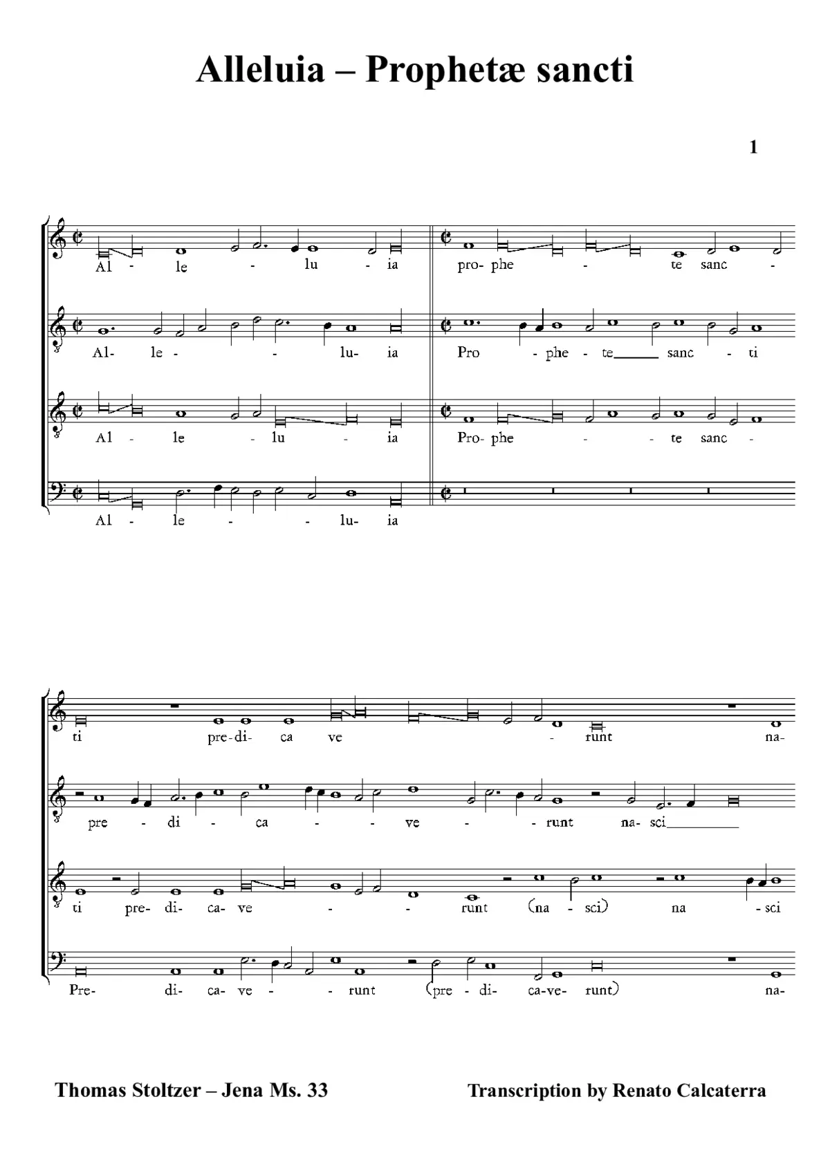 Alleluia - Prophetæ sancti - Page 1