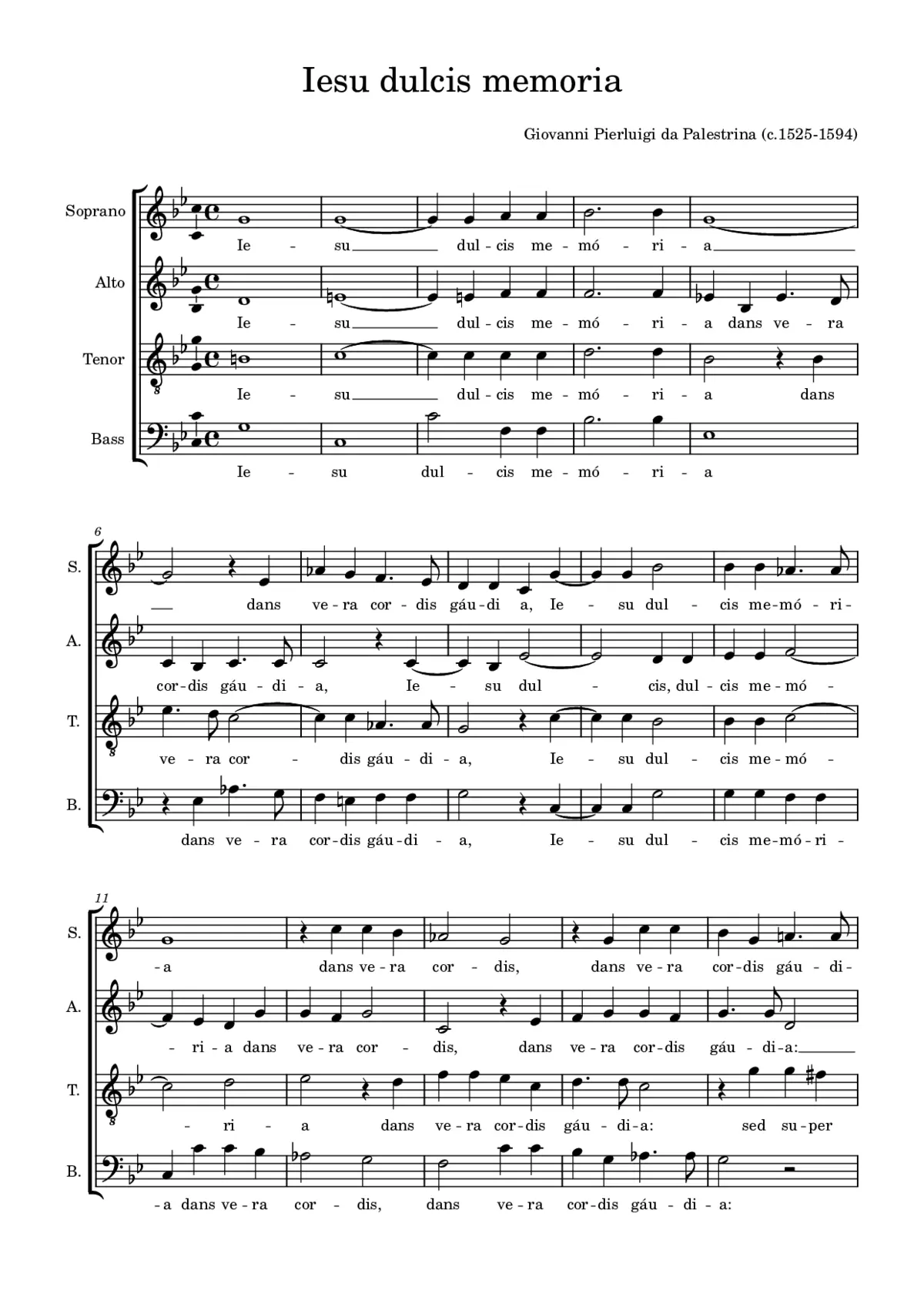 Jesu, dulcis memoria - Page 1