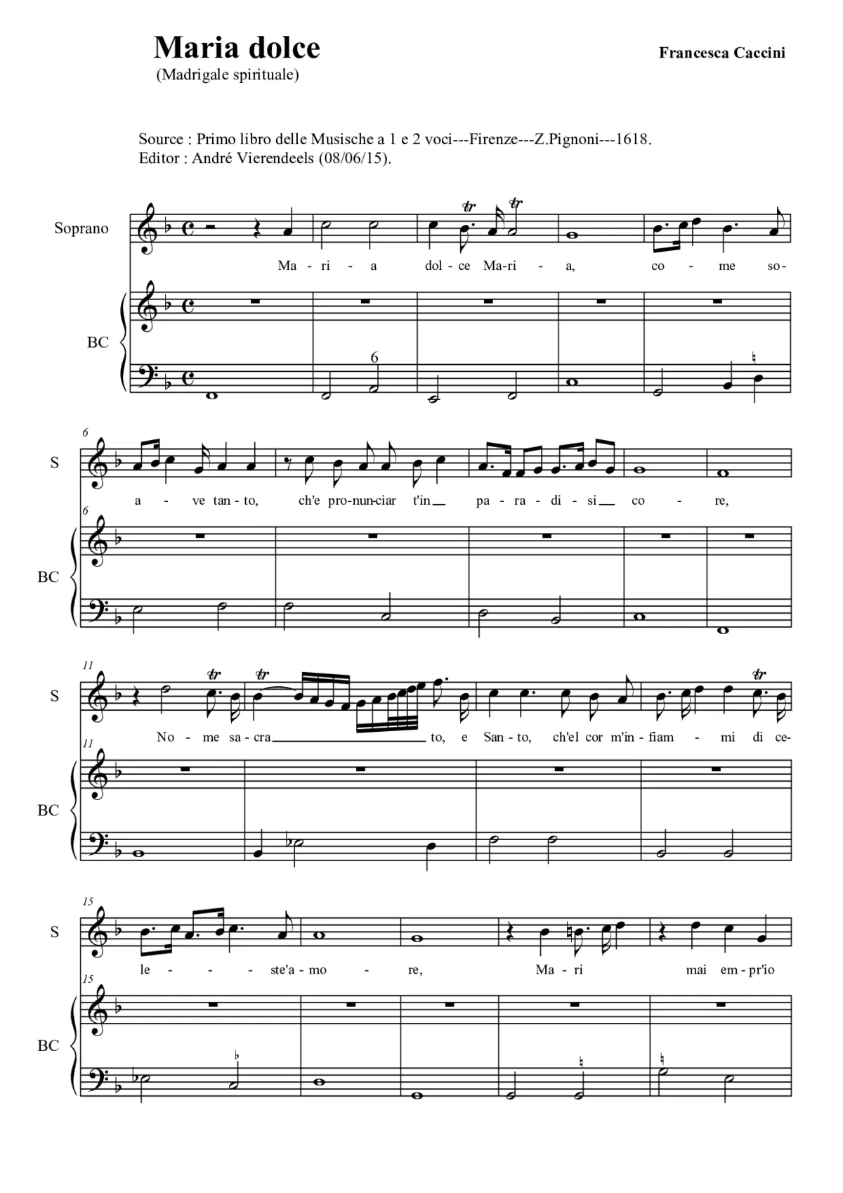 Maria, dolce Maria - Page 1