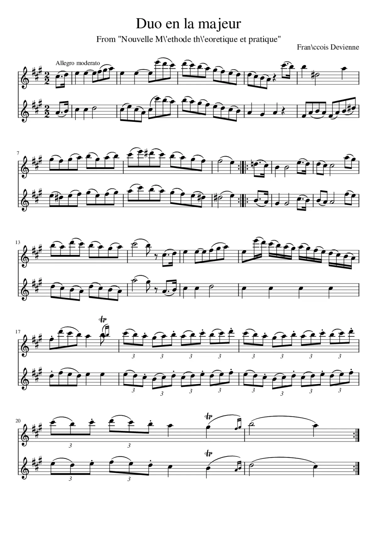 Duo en la majeur - Page 1