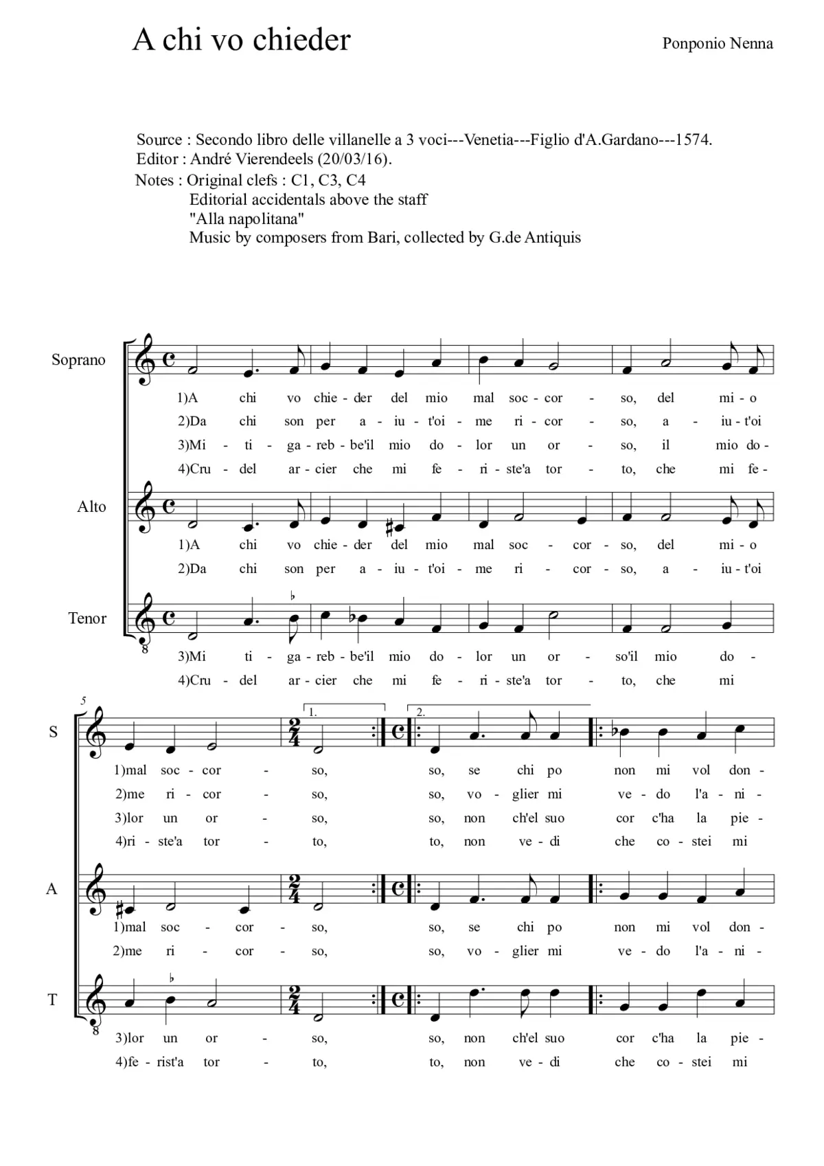 A chi vo chieder - Page 1