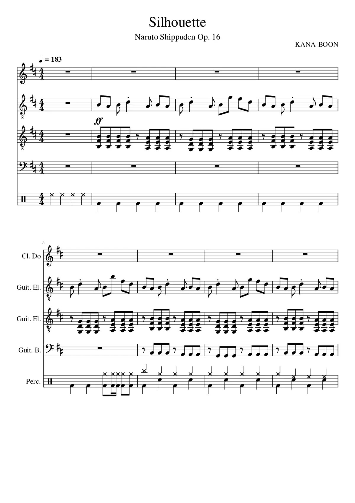 silhouette - Page 1