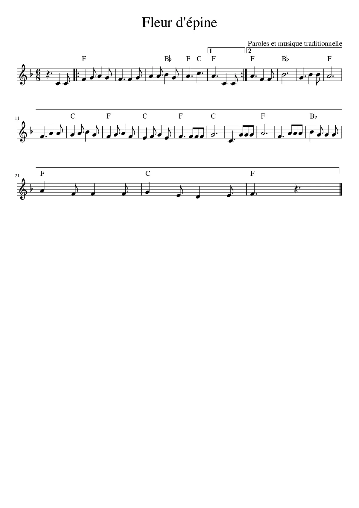 Fleur d'épine - Page 1