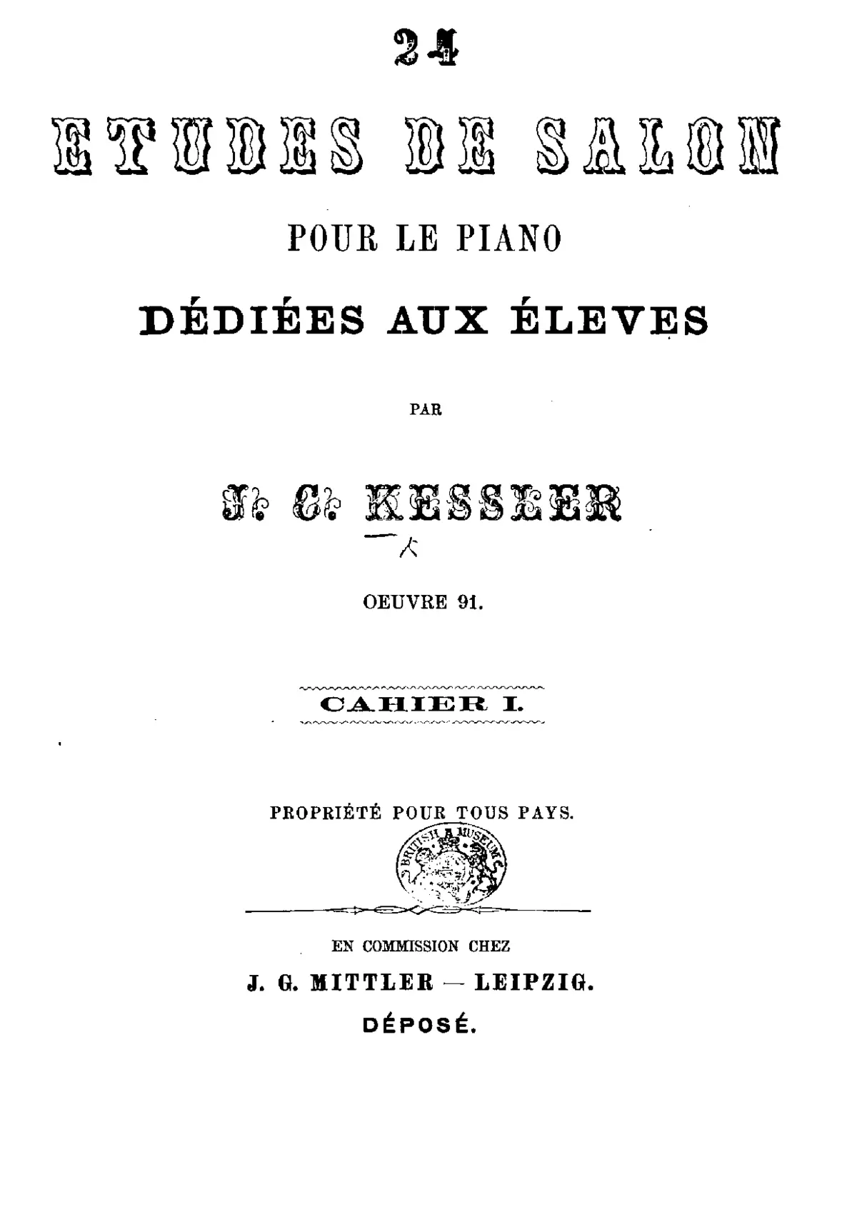 24 Etudes de salon - Page 1
