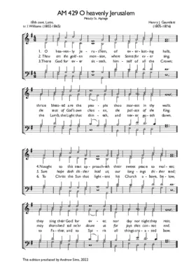 O heavenly Jerusalem