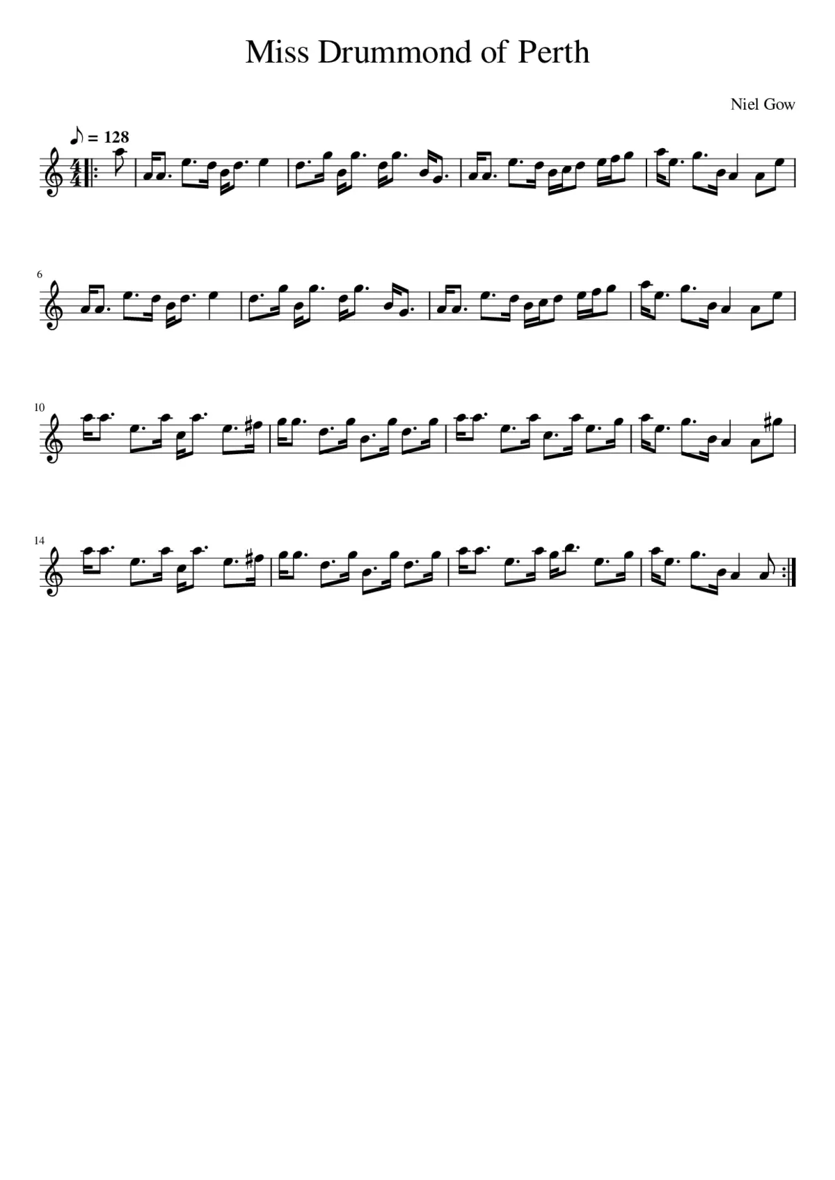 Miss Sarah Drummond of Perth - Page 1