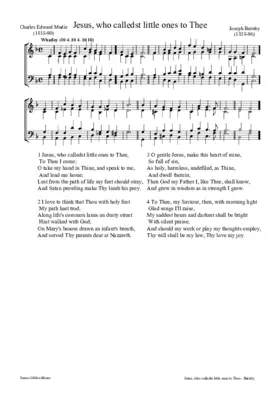 Jesus, who calledst little ones to Thee