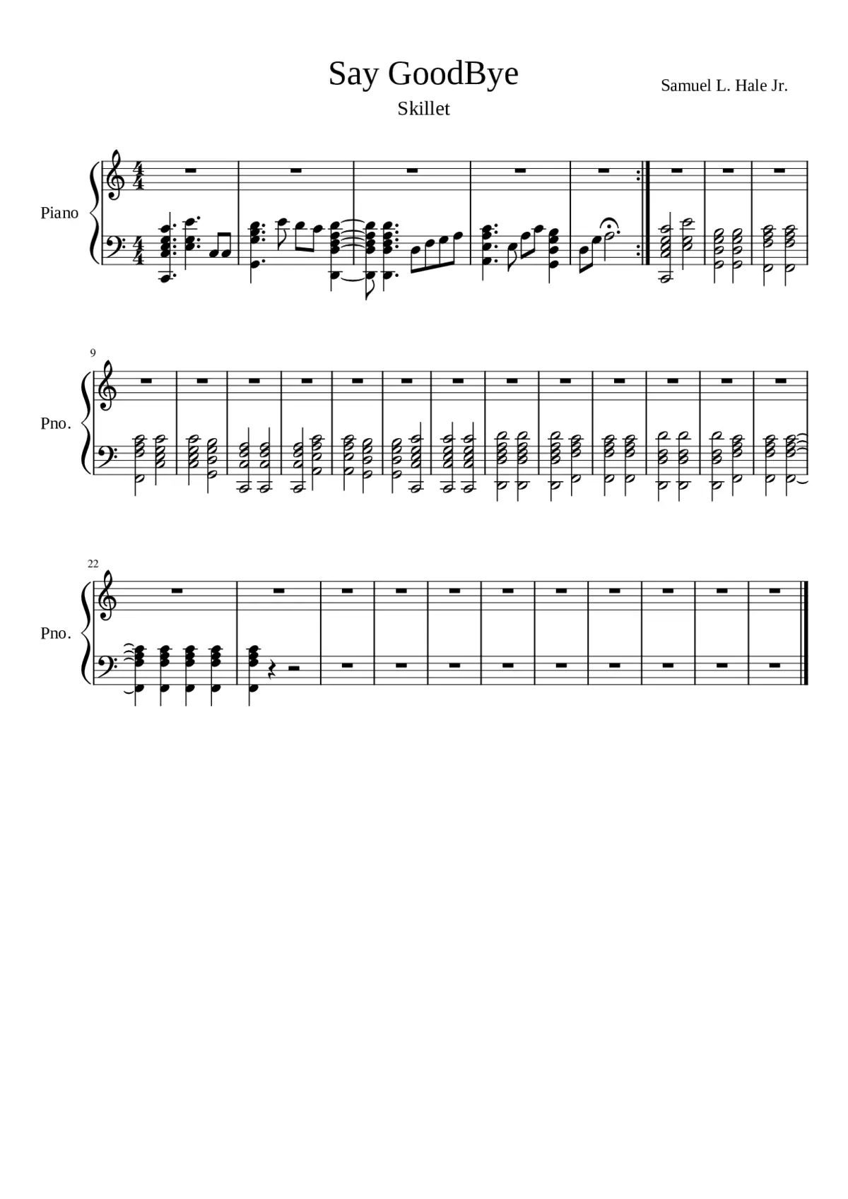 say goodbye - Page 1