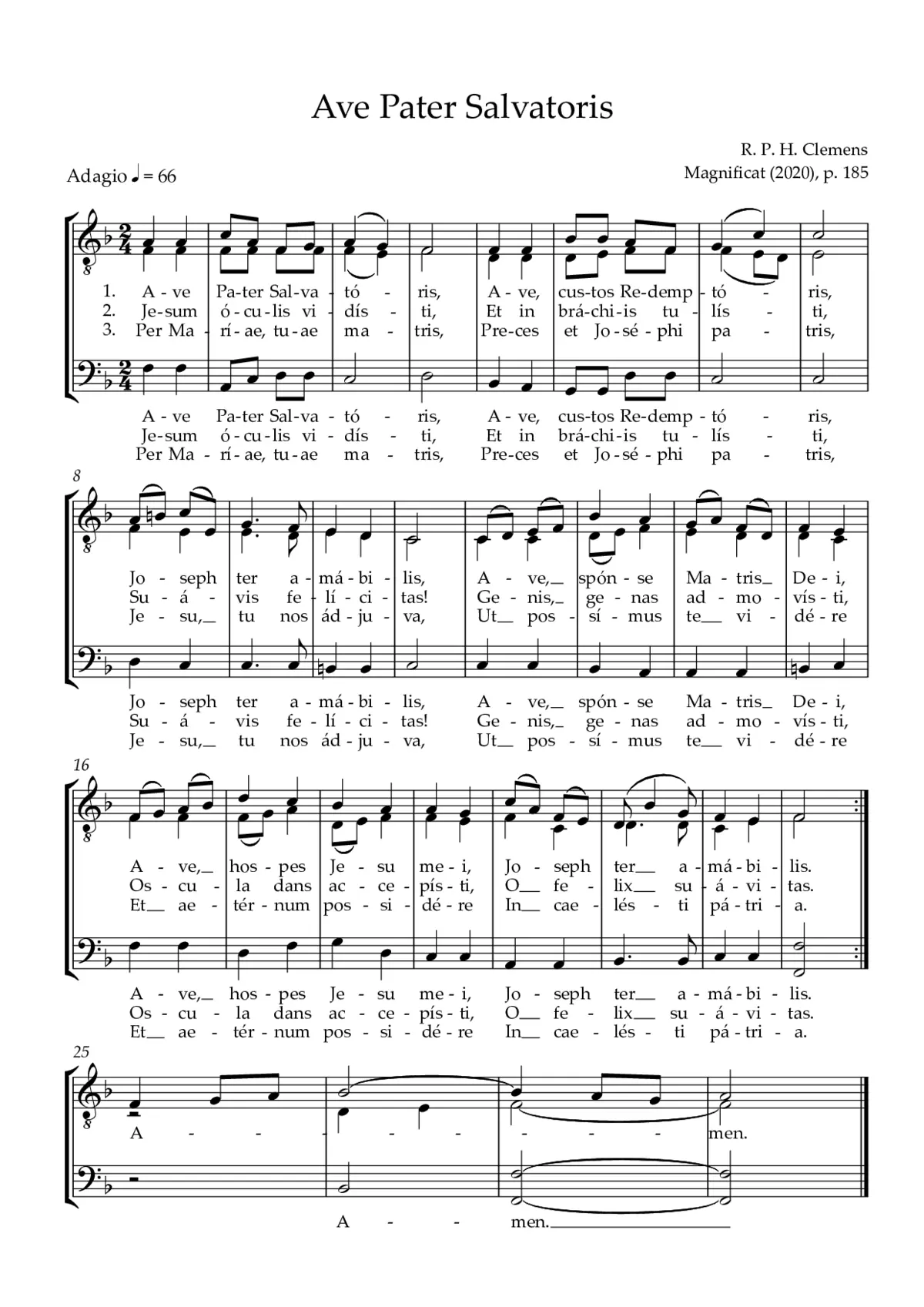 Ave pater Salvatoris - Page 1