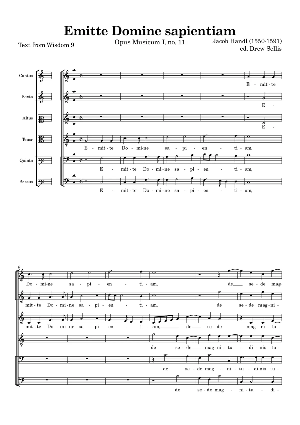 Emitte Domine sapientiam - Page 1