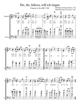 Dir dir Jehova will ich singen