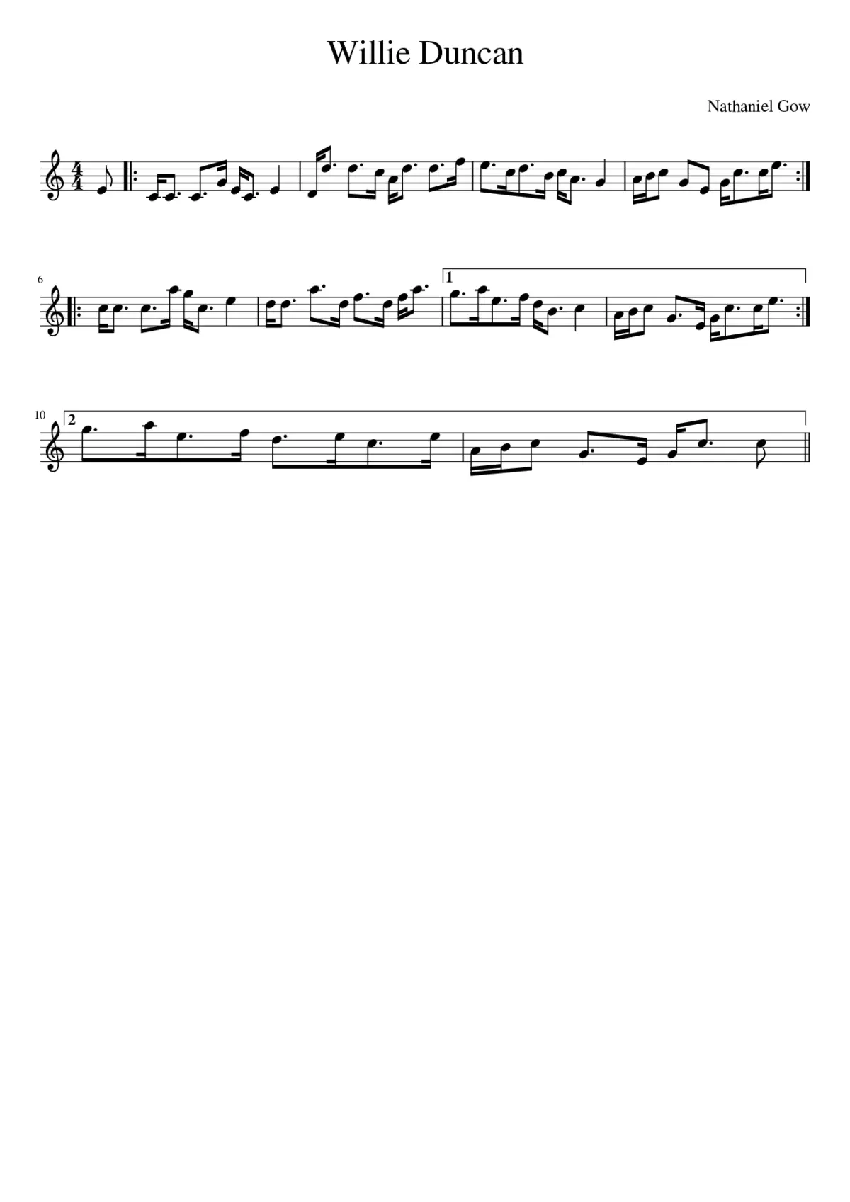 Willie Duncan - Page 1