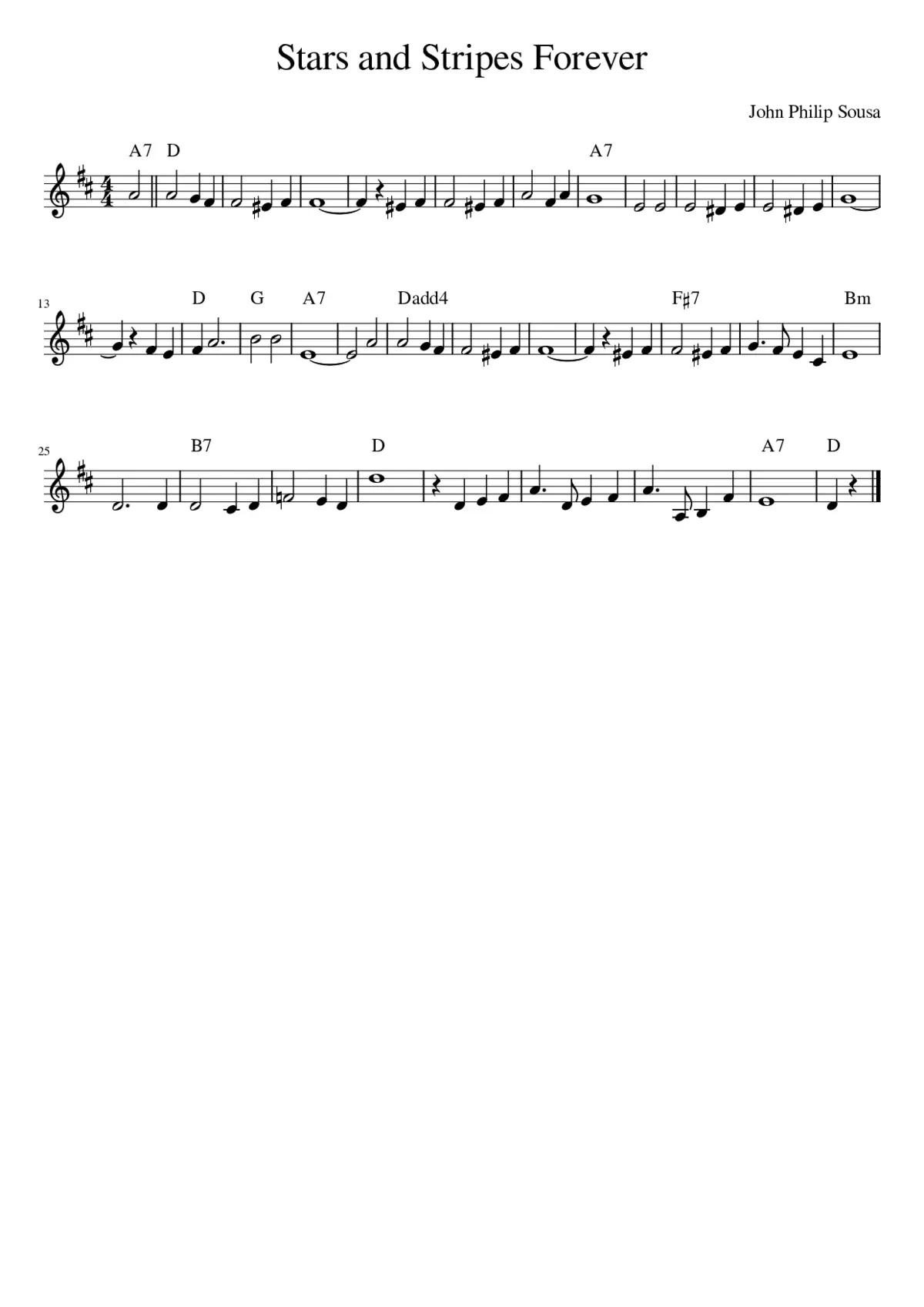 The Stars and Stripes Forever - Page 1