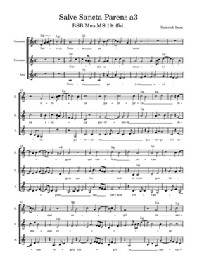 Salve sancta parens a 3