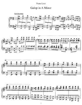 Galop in A minor