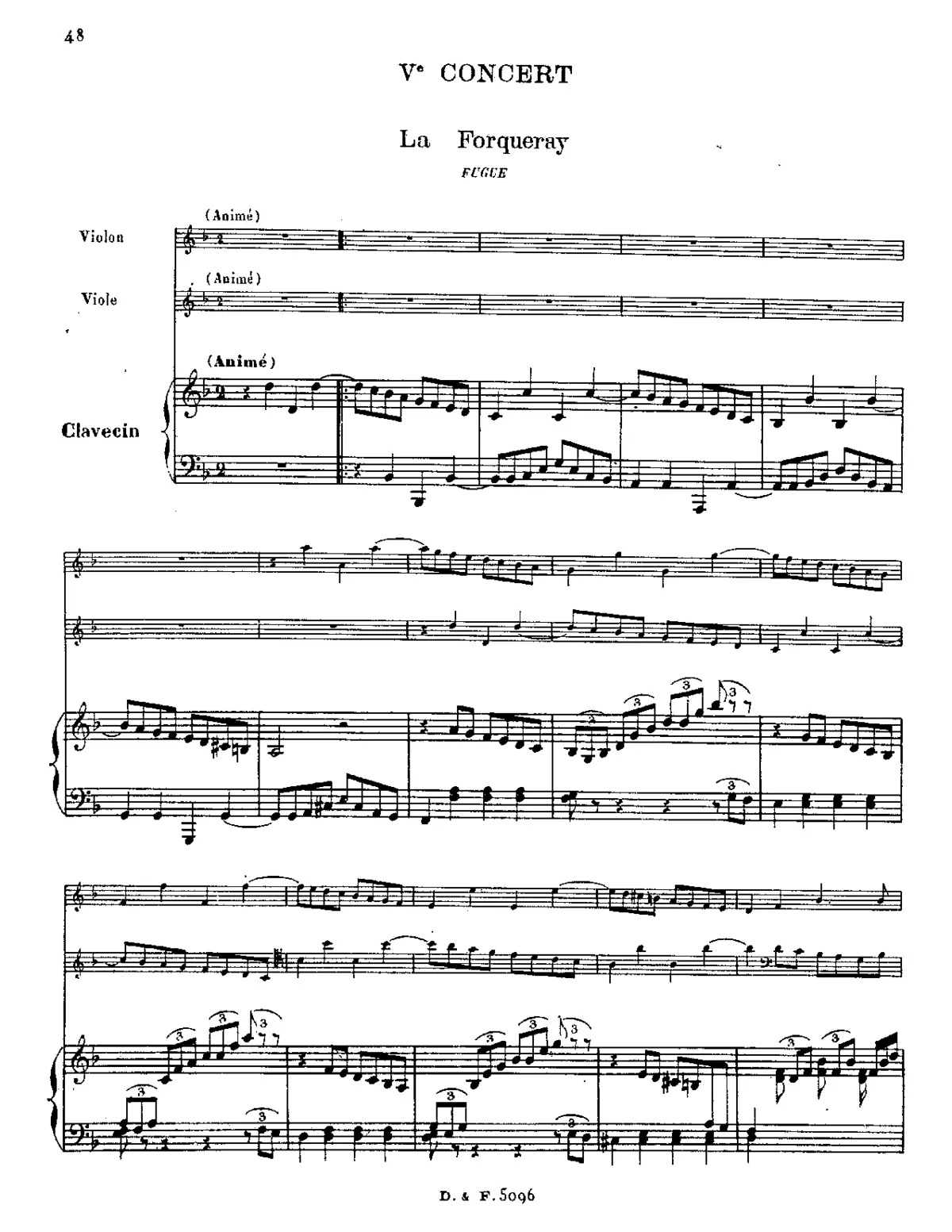 Fifth Concert in D minor - Page 1