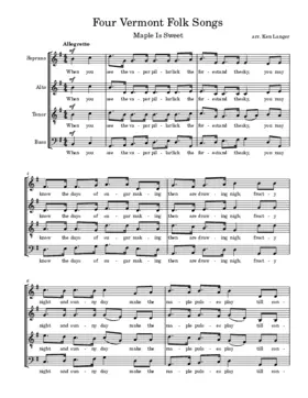 Vermont Songs: Maple Is Sweet