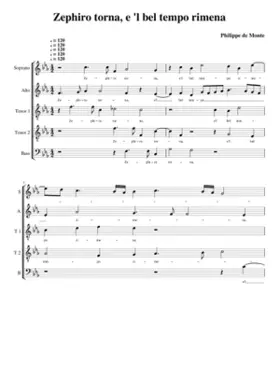 Zephiro torna e'l bel tempo rimena