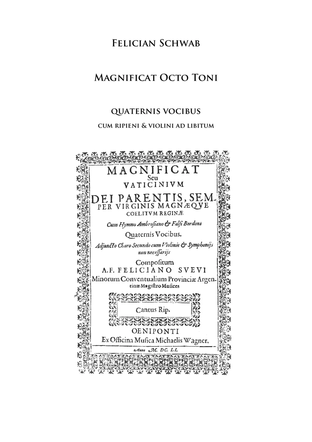Magnificat octo toni - Page 1