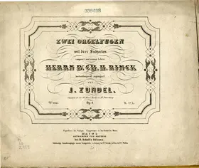 2 Fugues with 3 Subjects, Op.4