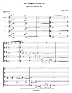 Rain has fallen all the day