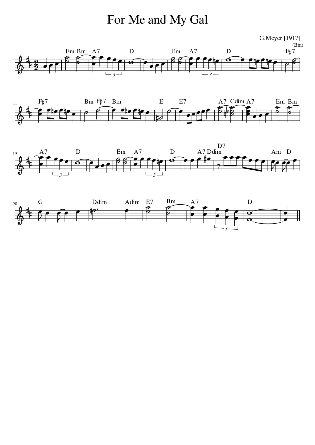 For Me and My Gal - Page 1